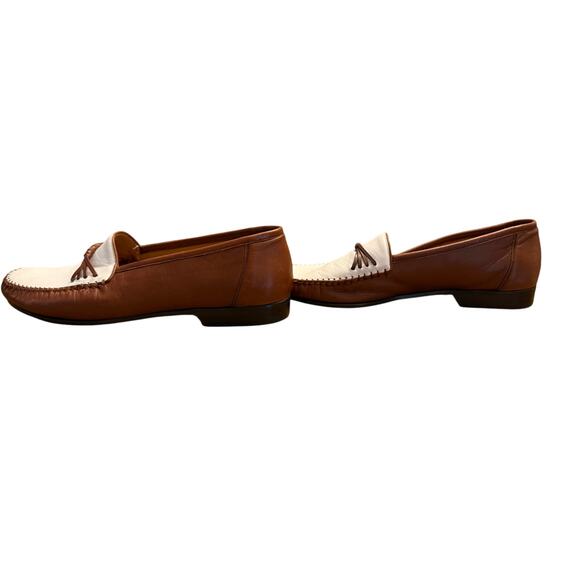Giorgio’s of Palm Beach Genuine Lizard Loafers Men’s Size 8 Brown/White Leather - Picture 5 of 7